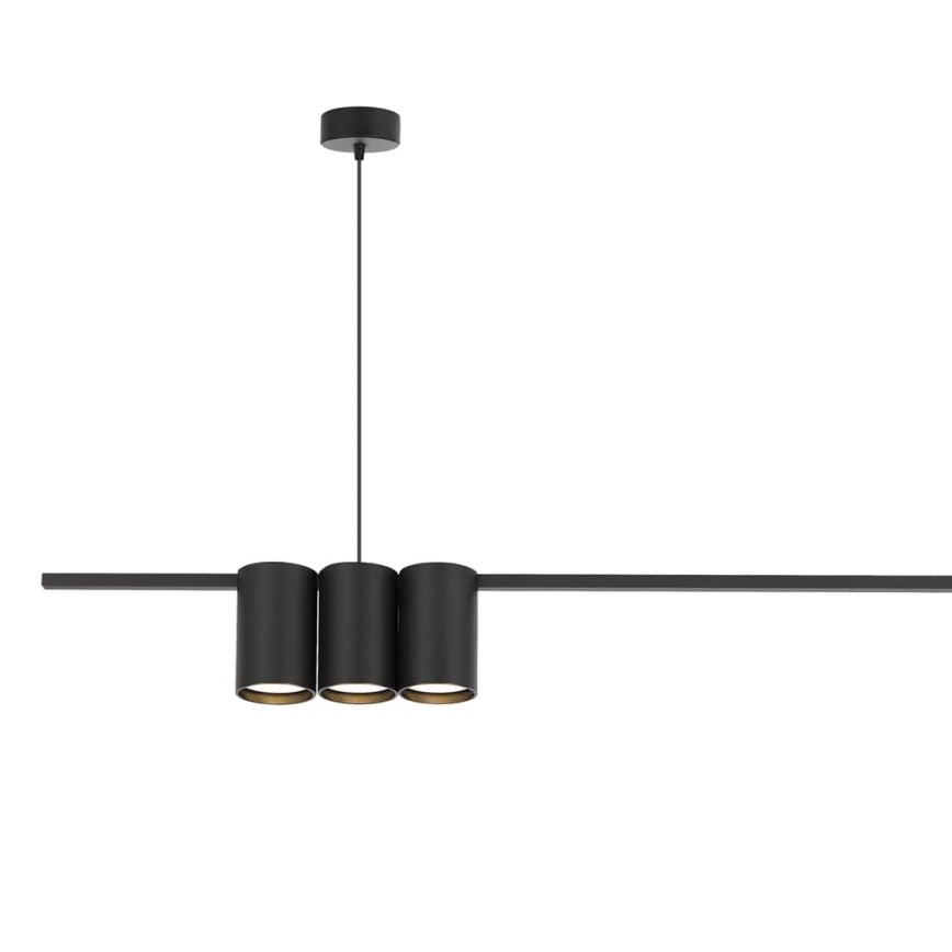 Hängeleuchte an Schnur GENESIS 5xGU10/8W/230V schwarz