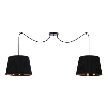 Hängeleuchte an Schnur GILLO 2xE27/40W/230V schwarz