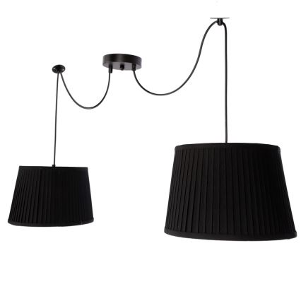 Hängeleuchte an Schnur GILLO 2xE27/40W/230V schwarz
