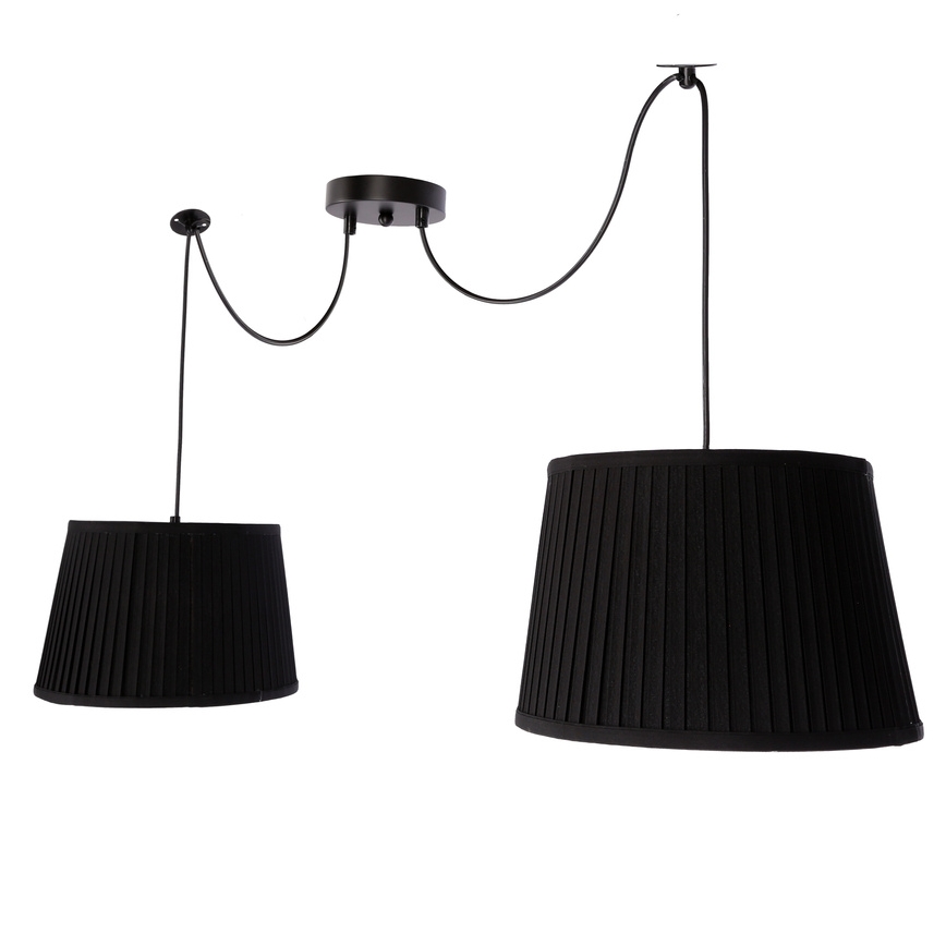 Hängeleuchte an Schnur GILLO 2xE27/40W/230V schwarz