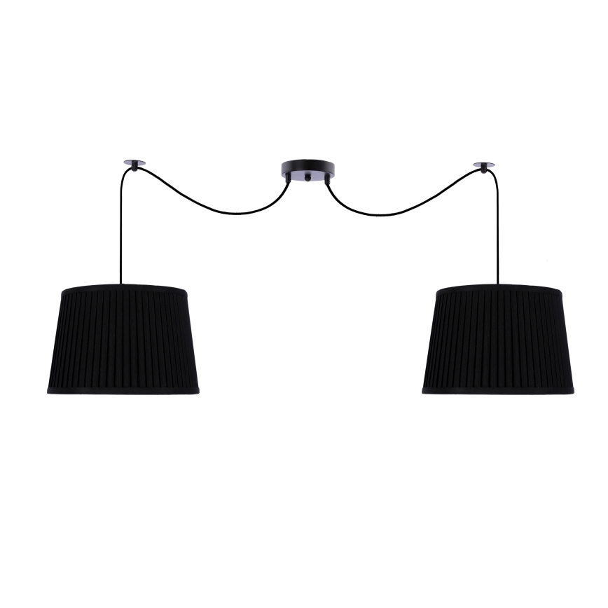 Hängeleuchte an Schnur GILLO 2xE27/40W/230V schwarz