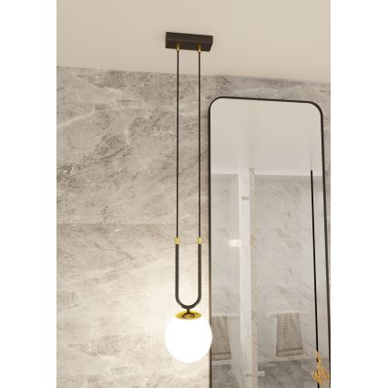 Hängeleuchte an Schnur GLAM 1xE14/10W/230V schwarz