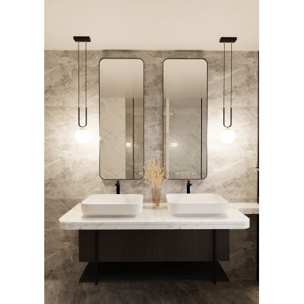 Hängeleuchte an Schnur GLAM 1xE14/10W/230V schwarz