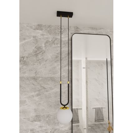 Hängeleuchte an Schnur GLAM 1xE14/10W/230V schwarz