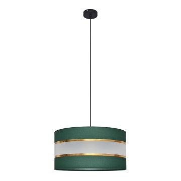 Hängeleuchte an Schnur HELEN 1xE27/15W/230V d 40 cm grün/golden