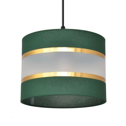 Hängeleuchte an Schnur HELEN 3xE27/15W/230V grün/golden