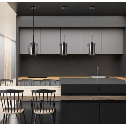Hängeleuchte an Schnur JONERA 1xE27/40W/230V schwarz