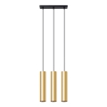 Hängeleuchte an Schnur LAGOS 3xGU10/10W/230V golden