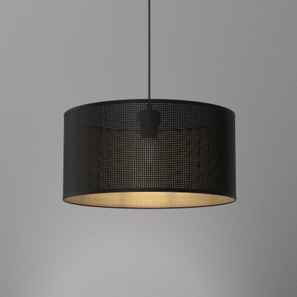 Hängeleuchte an Schnur LOFT SHADE 1xE27/60W/230V Durchmesser 40 cm schwarz/golden