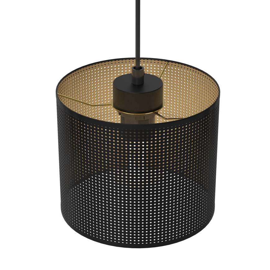 Hängeleuchte an Schnur LOFT SHADE 3xE27/60W/230V schwarz/golden