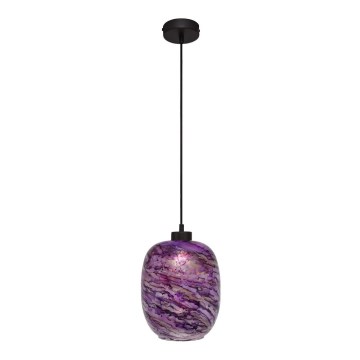 Hängeleuchte an Schnur MARLBE 1xE27/60W/230V violett