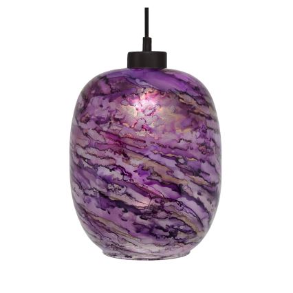 Hängeleuchte an Schnur MARLBE 1xE27/60W/230V violett