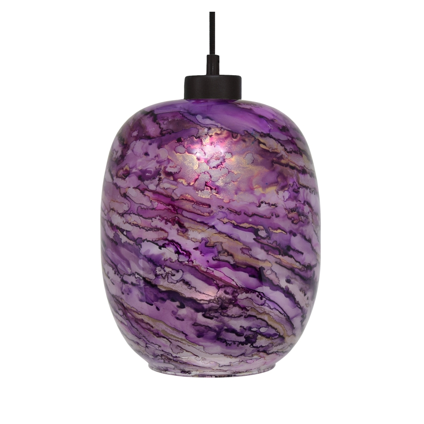 Hängeleuchte an Schnur MARLBE 1xE27/60W/230V violett
