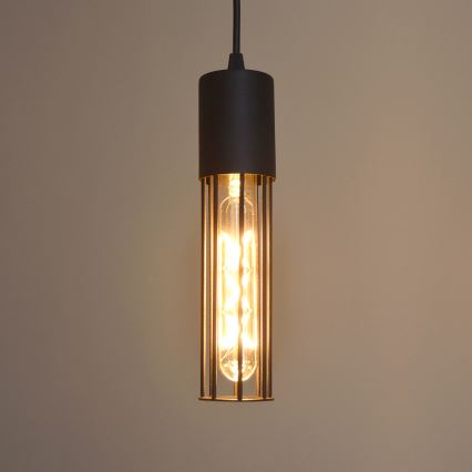 Hängeleuchte an Schnur MELODY 2xE27/15W/230V schwarz