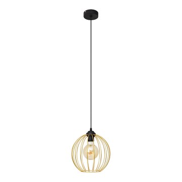 Hängeleuchte an Schnur MERCURE 1xE27/15W/230V golden/schwarz