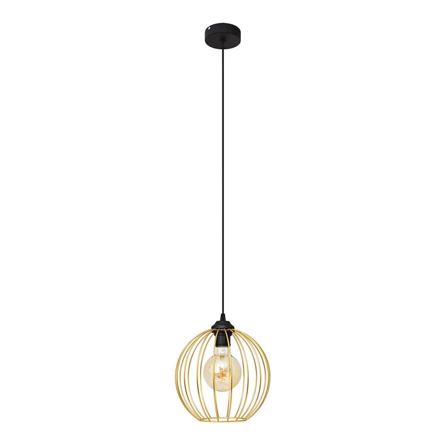 Hängeleuchte an Schnur MERCURE 1xE27/15W/230V golden/schwarz