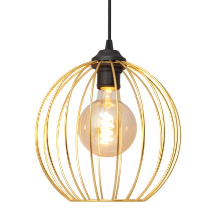 Hängeleuchte an Schnur MERCURE 1xE27/15W/230V golden/schwarz
