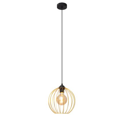 Hängeleuchte an Schnur MERCURE 1xE27/15W/230V golden/schwarz