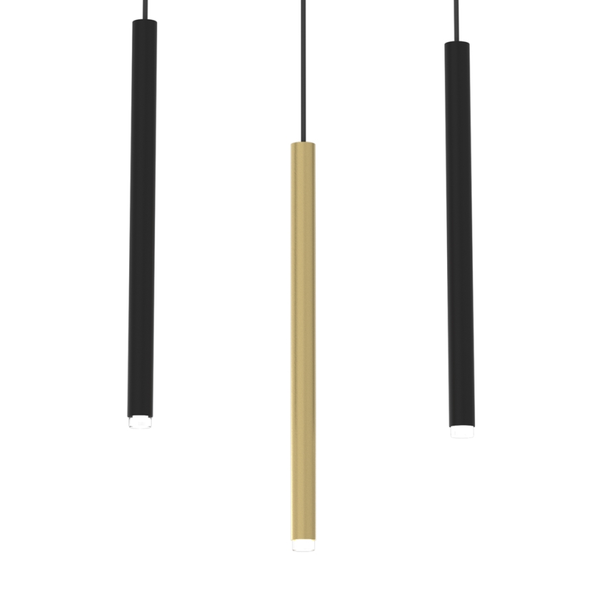 Hängeleuchte an Schnur MONZA 3xG9/8W/230V schwarz/golden