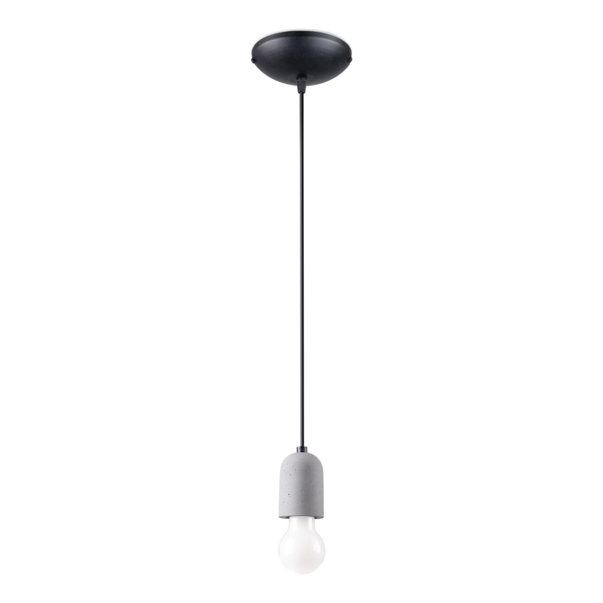 Hängeleuchte an Schnur NESO 1xE27/15W/230V Beton