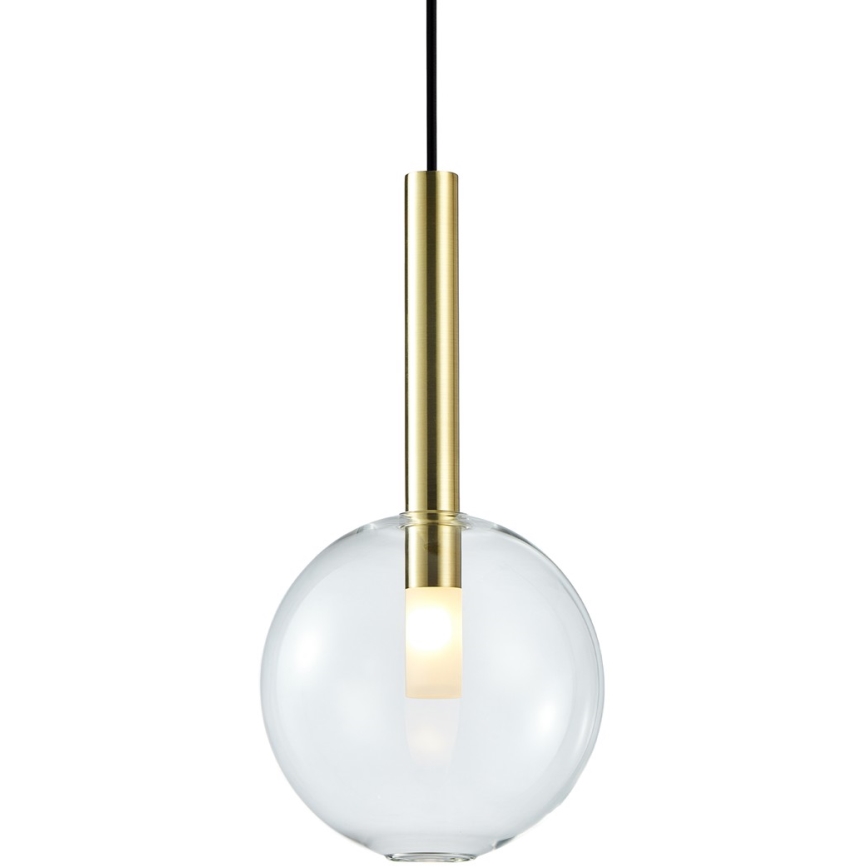 Hängeleuchte an Schnur NIKO 1xG9/9W/230V d 20 cm golden