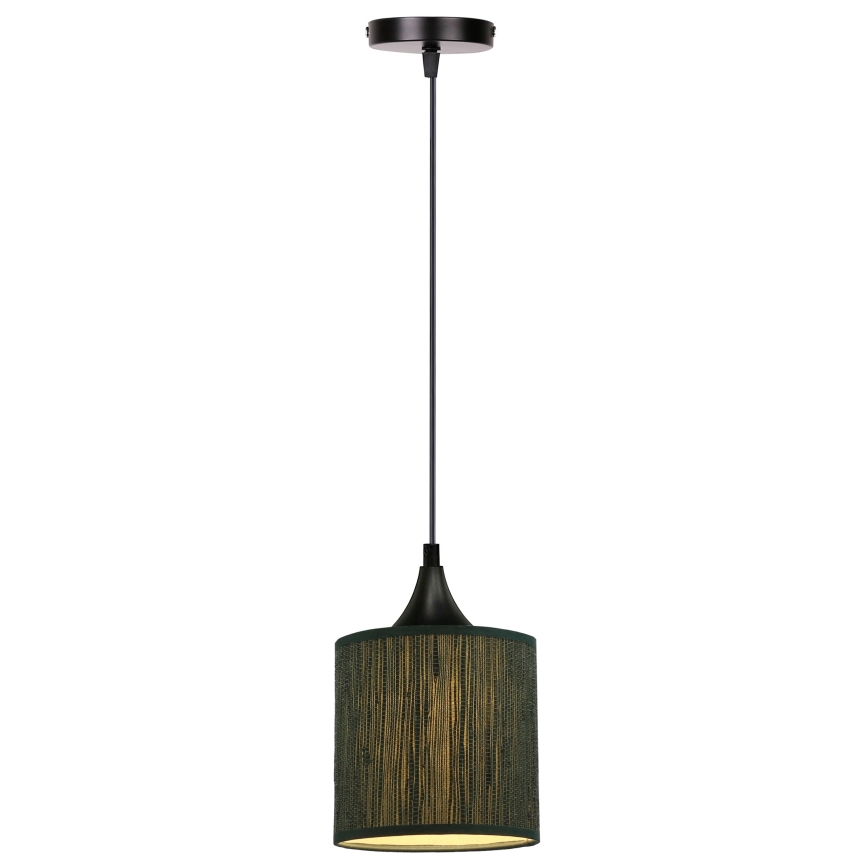 Hängeleuchte an Schnur PATTI 1xE27/60W/230V d 15 cm grün