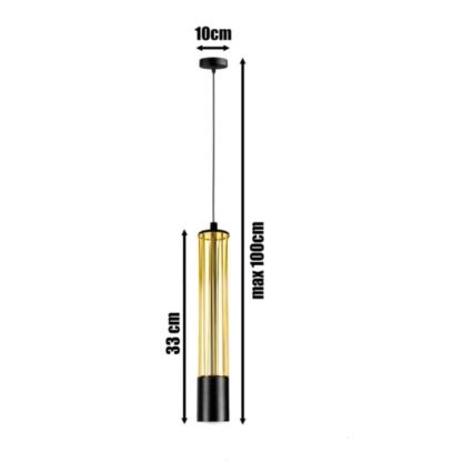 Hängeleuchte an Schnur PRESCOT 1xGU10/40W/230V golden