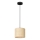 Hängeleuchte an Schnur RATTAN 1xE27/60W/230V Durchmesser 18 cm Rattan