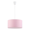 Hängeleuchte an Schnur RONDO KIDS 1xE27/15W/230V rosa
