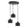 Hängeleuchte an Schnur SIMPLY BLACK 3xE27/60W/230V d 32 cm