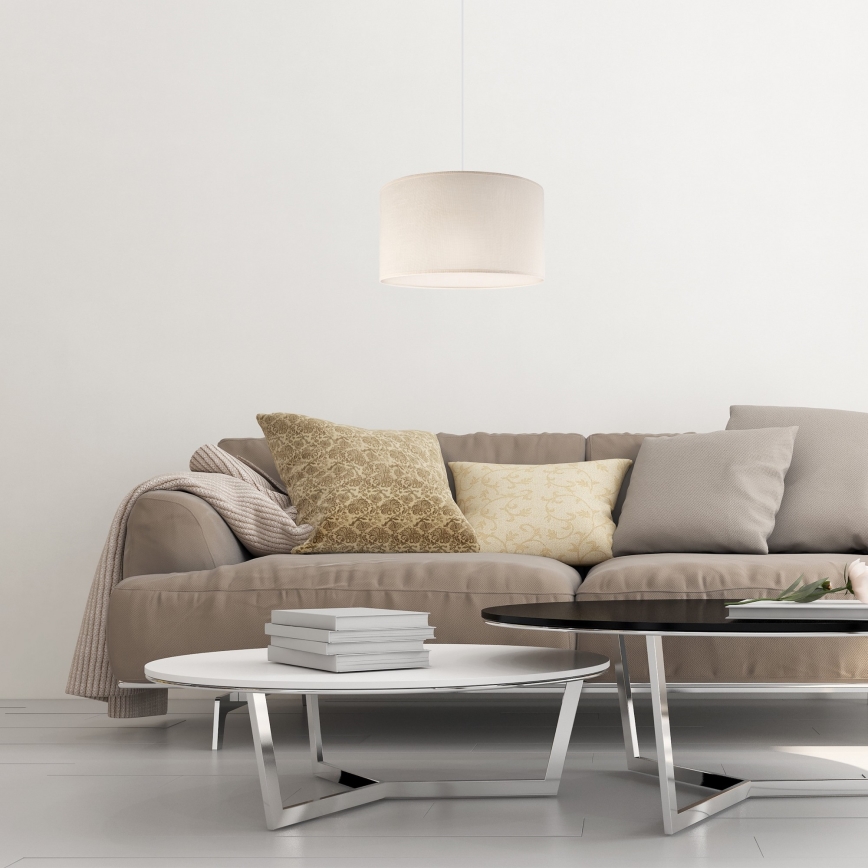 Hängeleuchte an Schnur SIRJA 1xE27/60W/230V cremefarben