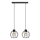 Hängeleuchte an Schnur STARLIGHT 2xE27/15W/230V schwarz/golden