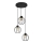 Hängeleuchte an Schnur STARLIGHT 3xE27/15W/230V schwarz/golden
