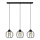 Hängeleuchte an Schnur STARLIGHT 3xE27/15W/230V schwarz/golden