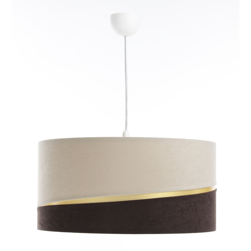 Hängeleuchte an Schnur SWING 1xE27/60W/230V braun/beige/golden