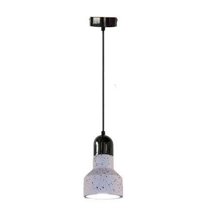 Hängeleuchte an Schnur TERRAZZO 1xE27/60W/230V d 12 cm cremefarben