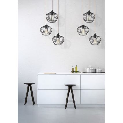 Hängeleuchte an Schnur TINA 3xE27/60W/230V