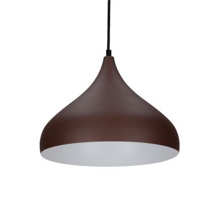 Hängeleuchte an Schnur VIBORG 1xE27/40W/230V braun
