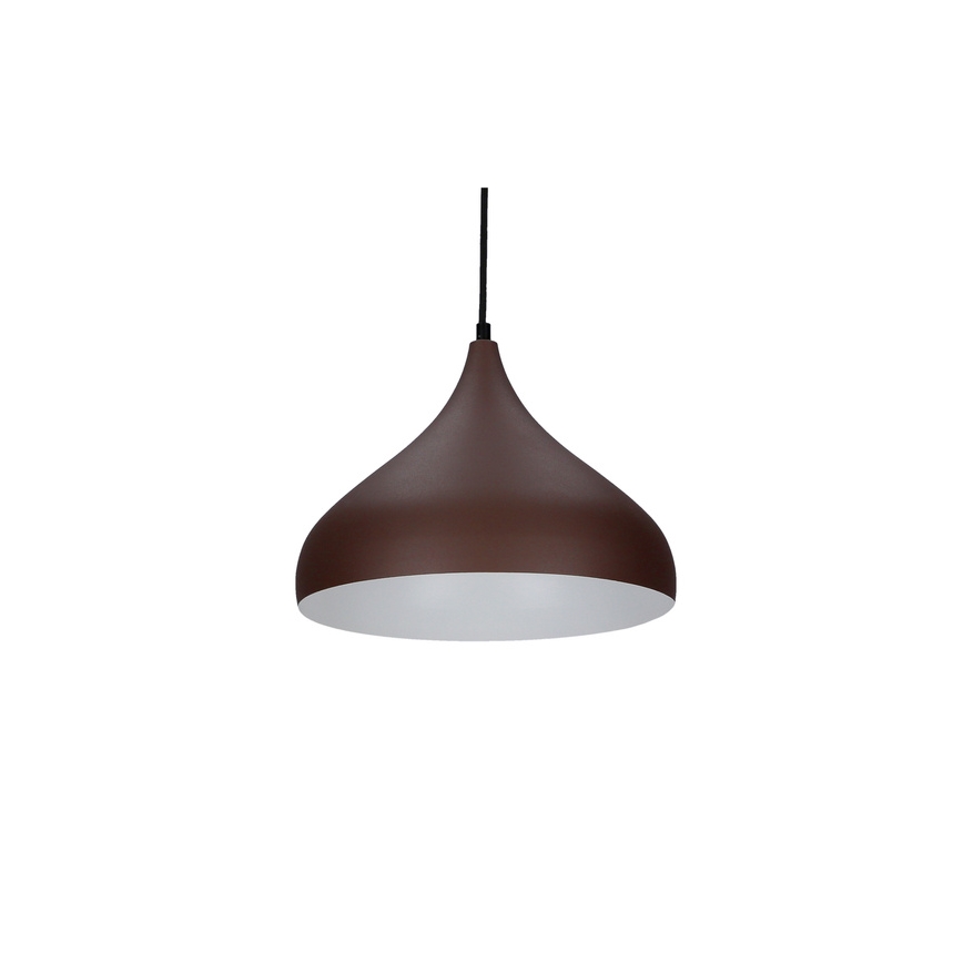 Hängeleuchte an Schnur VIBORG 1xE27/40W/230V braun