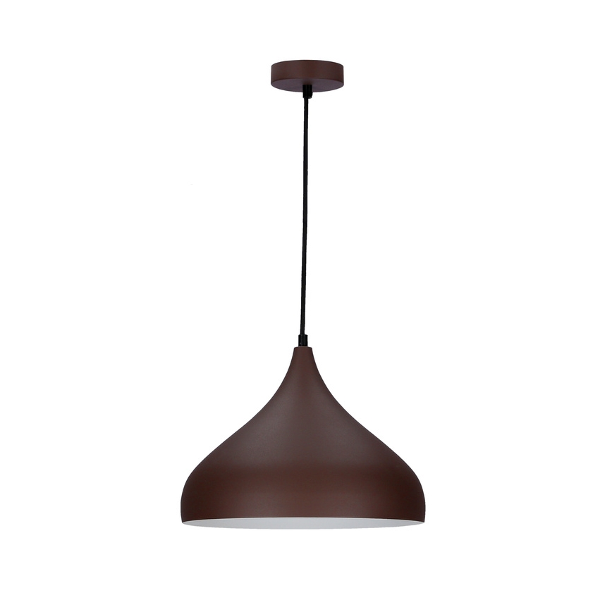 Hängeleuchte an Schnur VIBORG 1xE27/40W/230V braun