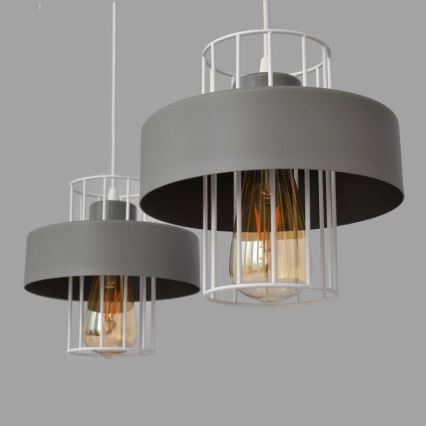 Hängeleuchte an Schnur VOLTA 2xE27/15W/230V grau