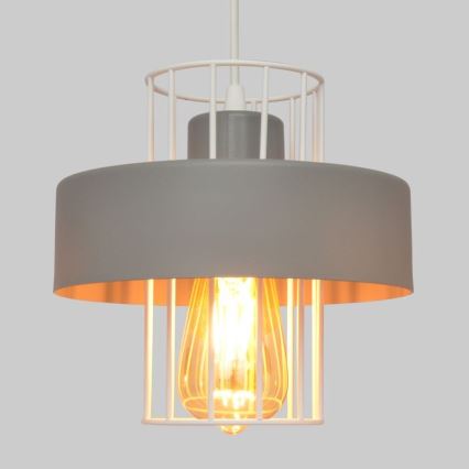 Hängeleuchte an Schnur VOLTA 2xE27/15W/230V grau