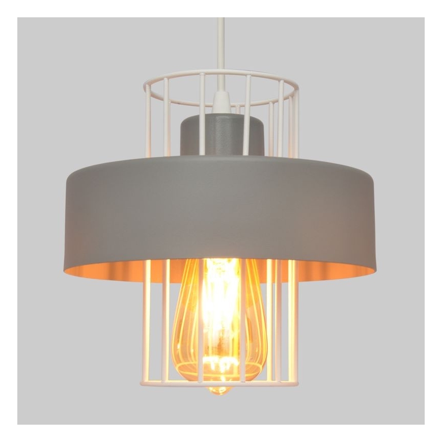 Hängeleuchte an Schnur VOLTA 2xE27/15W/230V grau