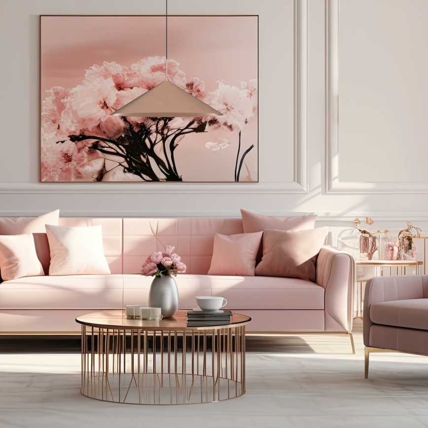 Hängeleuchte an Seil CAPITAL 1xGX53/15W/230V Ø 60 cm Roségold