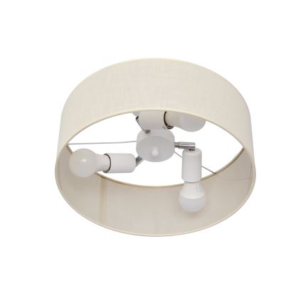 Hängeleuchte an Stange ALBA 3xE27/15W/230V cremefarben