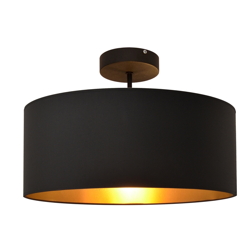 Hängeleuchte an Stange ALBA 3xE27/15W/230V schwarz/golden