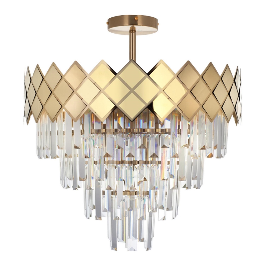 Hängeleuchte an Stange CARISMA 9xE14/40W/230V golden