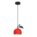 Hängeleuchte APPLE 1xE27/15W/230V rot