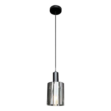 Hängeleuchte ARCADIA 1xE27/60W/230V d 13 cm schwarz/rauchig