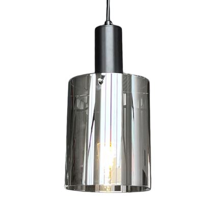Hängeleuchte ARCADIA 1xE27/60W/230V d 13 cm schwarz/rauchig